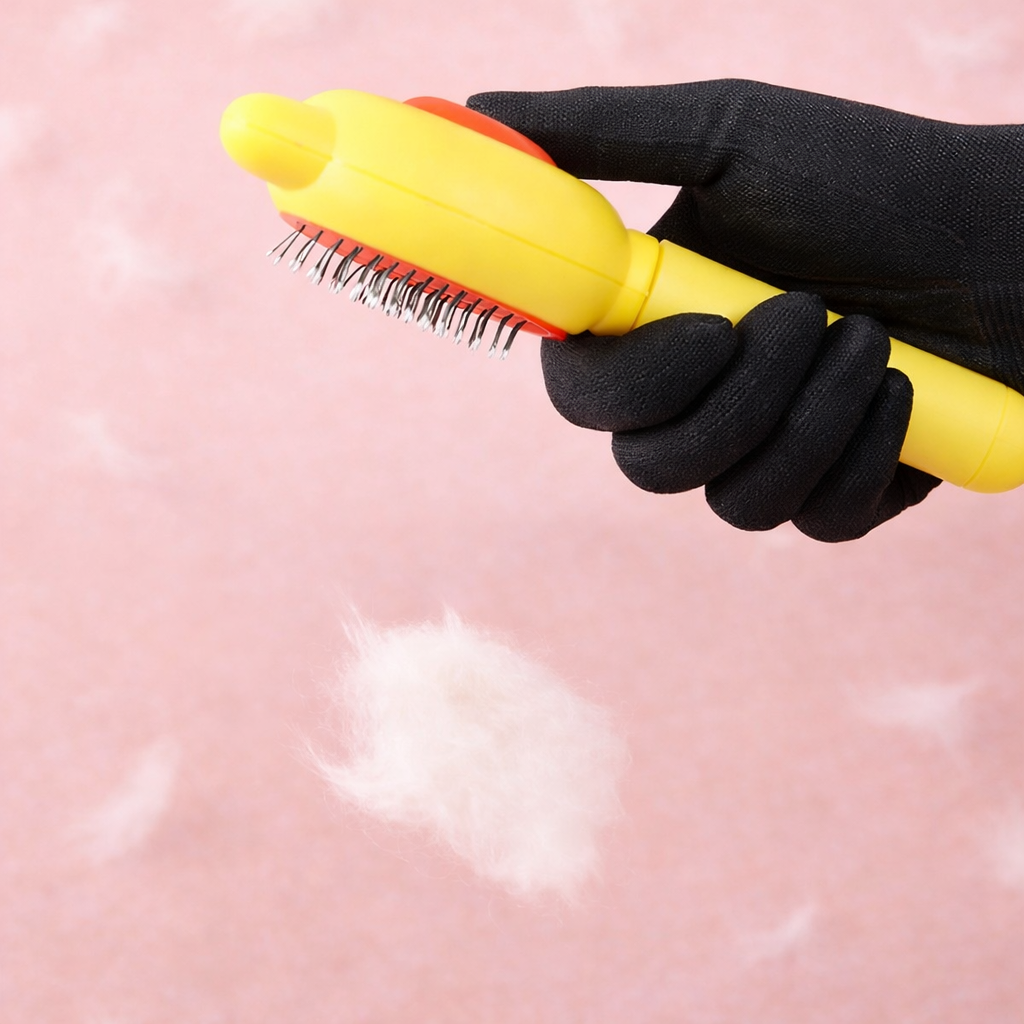 Peigne Auto-Nettoyant 1 Clic – Soin ; Massage pour Petit Félin